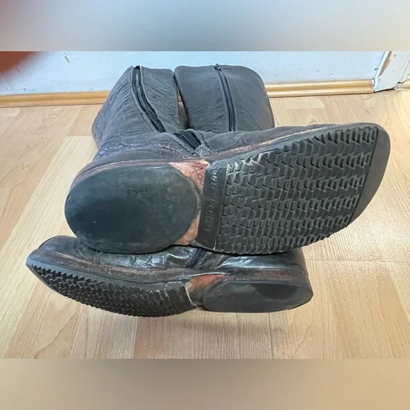 Womens CYDWOQ Handcrafted Vintage Brown Leather Boots Size 37.5/US 7.5 - Picture 5 of 10